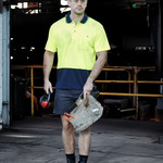 Unisex Hi Vis Basic Short Sleeve Polo